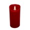 Red Flameless LED Candle 6"x3" | Battery Operated Pillar for Holiday Decor-LL599124